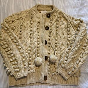 Doen brand popcorn cardigan sweater